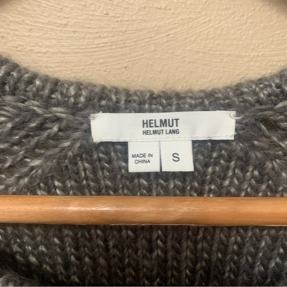 Helmut Lang Gray Alpaca Wool Sweater Size Small - Picture 3 of 7
